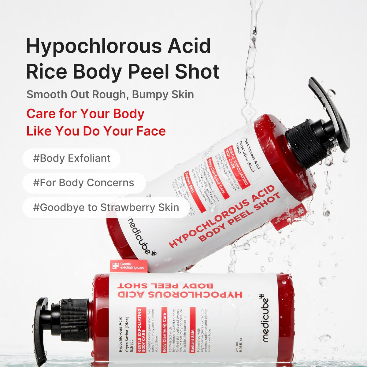 Hypochlorous Acid Rice Body Peel Shot