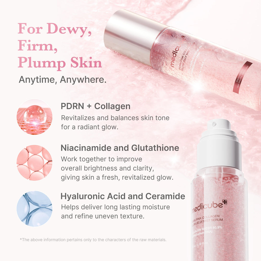 PDRN Pink Collagen Glow Jelly Mist Serum